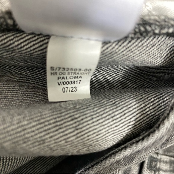 Old Navy Denim Womens Jeans Plus Size 24 High-Rise OG Straight Gray Faded Black - Picture 6 of 9